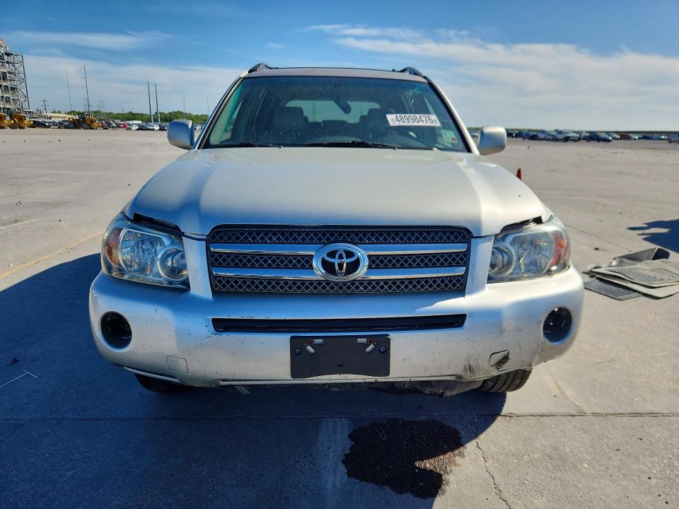 2007 Toyota Highlander hybrid VIN JTEHW21A970036540 COPART salvage auction — FRONT END, La - Cert Of Title-Salvage, sold $1,050 on 2026-07-29 (photo 5)