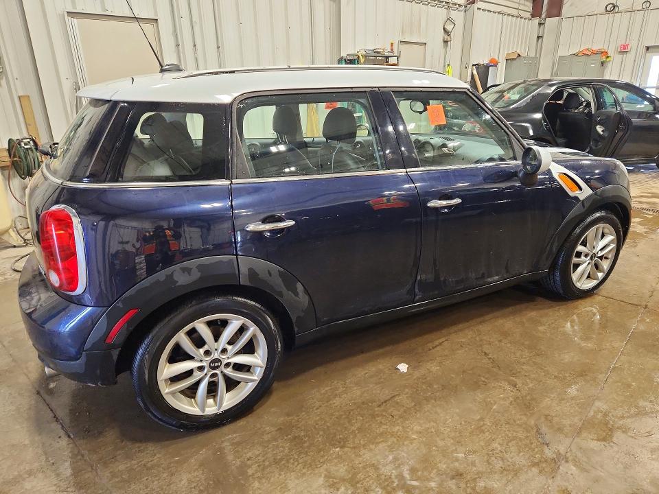 2011 Mini Cooper VIN WMWZB3C57BWM01245 COPART salvage auction — WATER/FLOOD, WI - JUNKED VEHICLE BILL OF SALE, sold $250 on 2026-07-13 (photo 3)