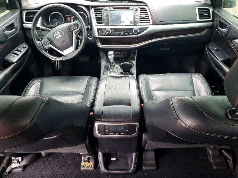 2018 Toyota Highlander VIN 5TDJZRFH0JS820959 COPART salvage auction — ROLLOVER, Ca - Salvage Certificate, sold $5,200 on 2026-07-06 (photo 8)