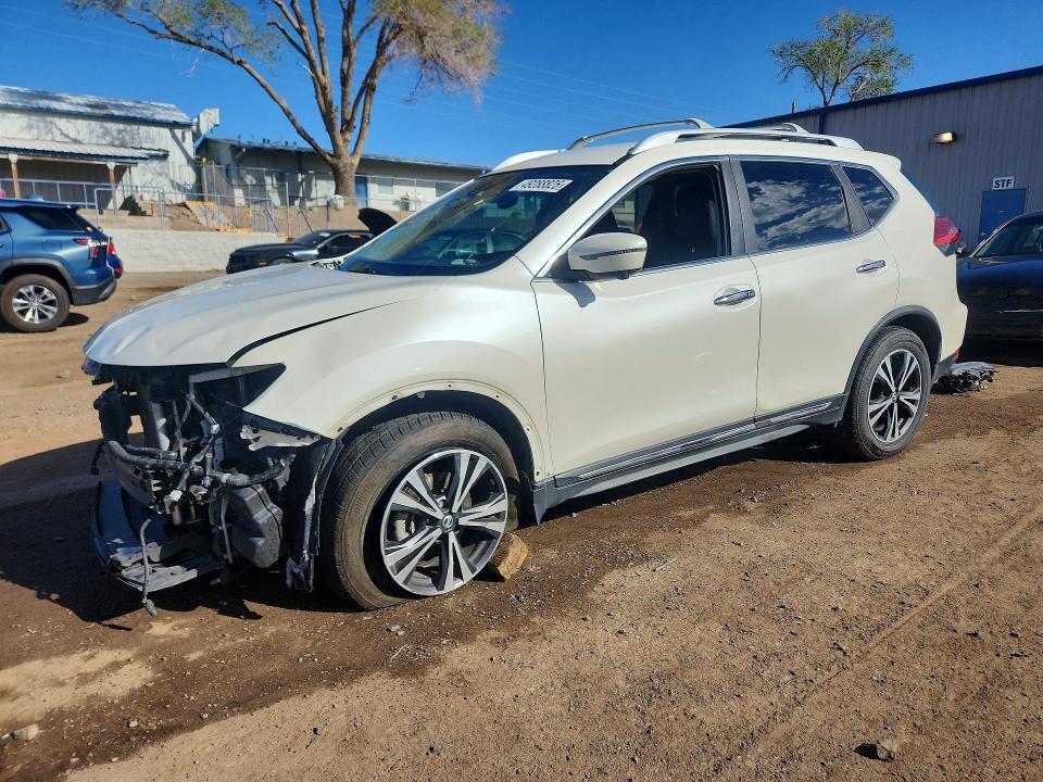 2017 Nissan Rogue VIN JN8AT2MV2HW023905 COPART salvage auction — FRONT END, Nm - Cert Of Title-Salvage, sold $1,950 on 2026-07-20 (photo 1)