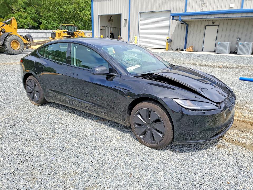 2026 Tesla Model 3 VIN 5YJ3E1EA6TF125743 COPART salvage auction — FRONT END, Nc - Salvage Certificate Of Title, sold $15,400 on 2026-07-16 (photo 4)