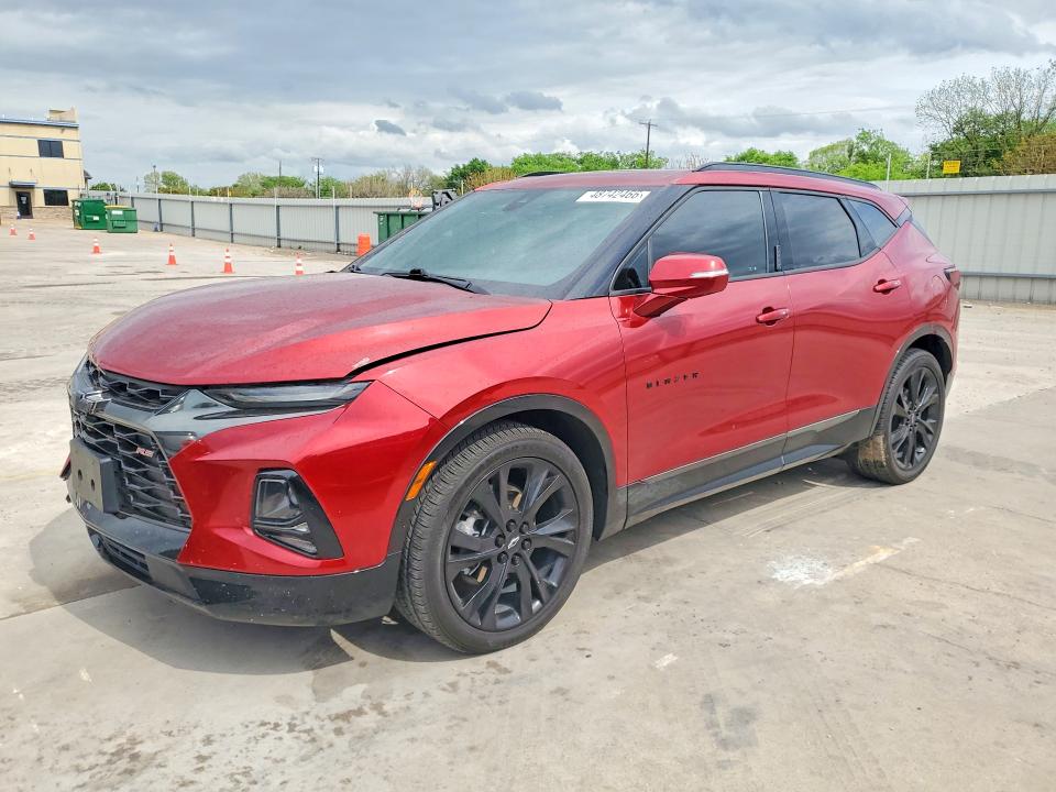 2021 Chevrolet Blazer VIN 3GNKBKRS7MS576273 COPART salvage auction — FRONT END, Tx - Salvage Vehicle Title, sold $9,000 on 2026-07-02 (photo 1)