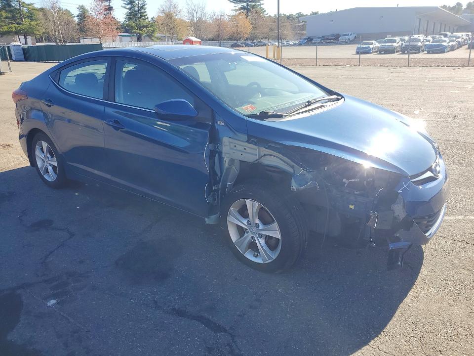 2016 Hyundai Elantra VIN KMHDH4AE0GU629123 COPART salvage auction — FRONT END, Ri - Salvage Certificate Of Title, sold $1,650 on 2026-07-07 (photo 4)