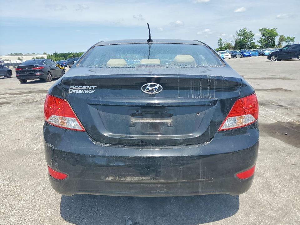 2014 Hyundai Accent VIN KMHCU4AE2EU769940 COPART salvage auction — FRONT END, Fl - Certificate Of Destruction, sold $15 on 2026-07-30 (photo 6)