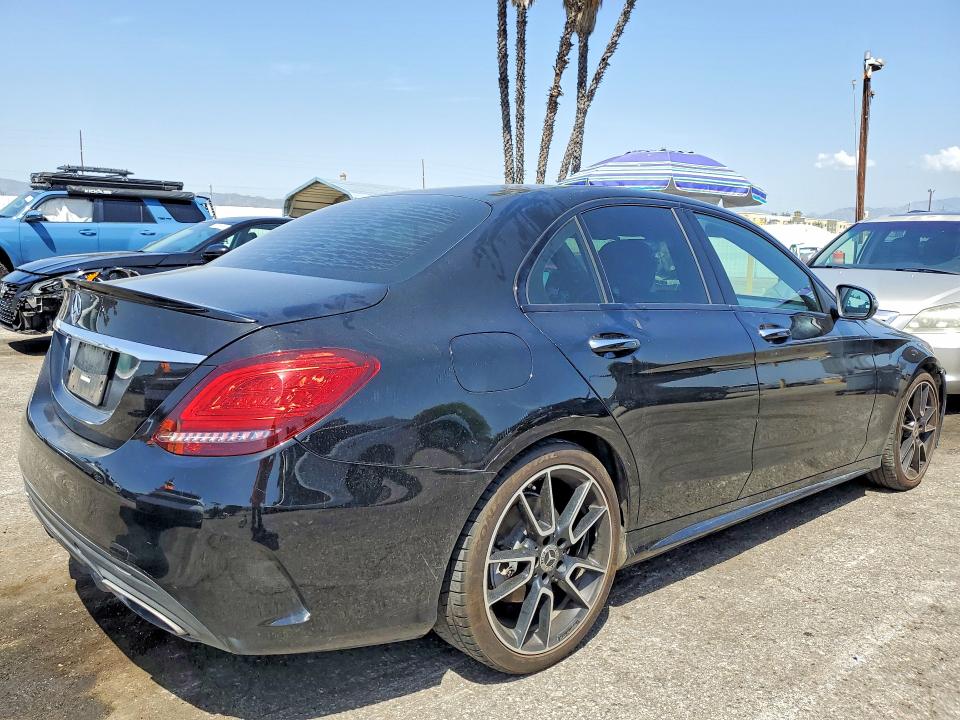 2019 Mercedes-benz C-klasse VIN WDDWF8DB5KR457085 COPART salvage auction — FRONT END, Ca - Salvage Certificate, sold $6,800 on 2026-07-02 (photo 3)