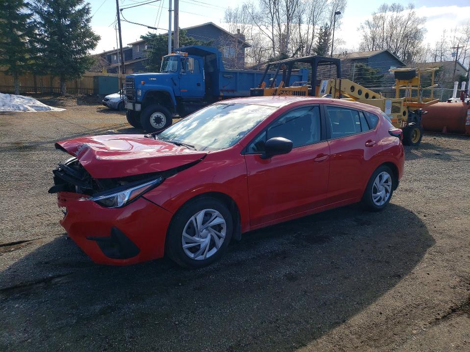 2025 Subaru Impreza VIN JF1GUABC7S8238891 COPART salvage auction — FRONT END, Ak - Certificate Of Vehicle Title (P), sold $5,100 on 2026-07-21 (photo 1)