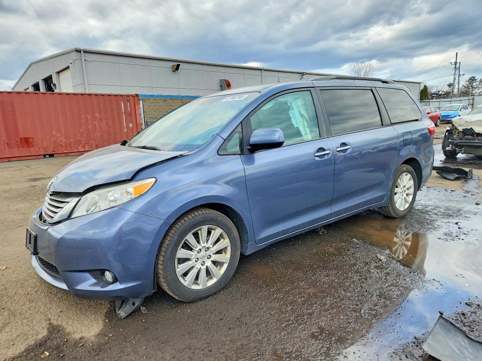 2015 Toyota Sienna VIN 5TDDK3DC1FS104942 COPART salvage auction — FRONT END, Ct - Cert Of Title-Salvage, sold $3,350 on 2026-07-10 (photo 1)
