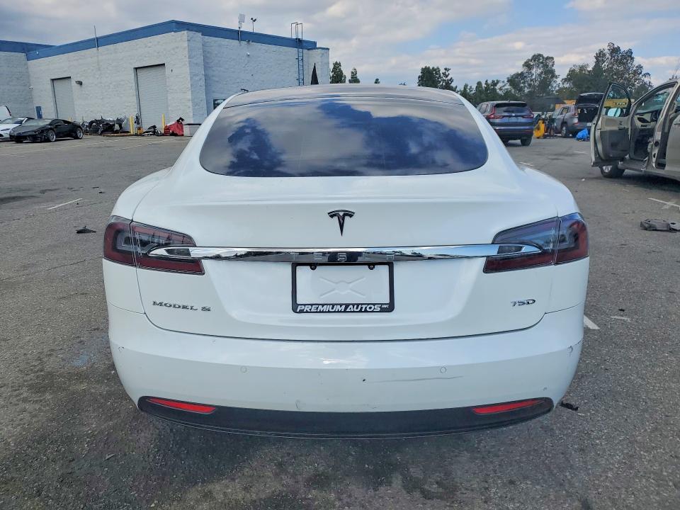 2017 Tesla Model s VIN 5YJSA1E26HF217989 COPART salvage auction — FRONT END, Salvage Title, sold $225 on 2026-07-21 (photo 6)