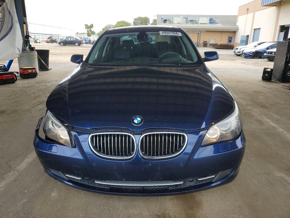 2008 BMW 5er VIN WBANV93568CZ67979 COPART salvage auction — FRONT END, Ca - Salvage Certificate, sold $1,350 on 2026-07-02 (photo 5)