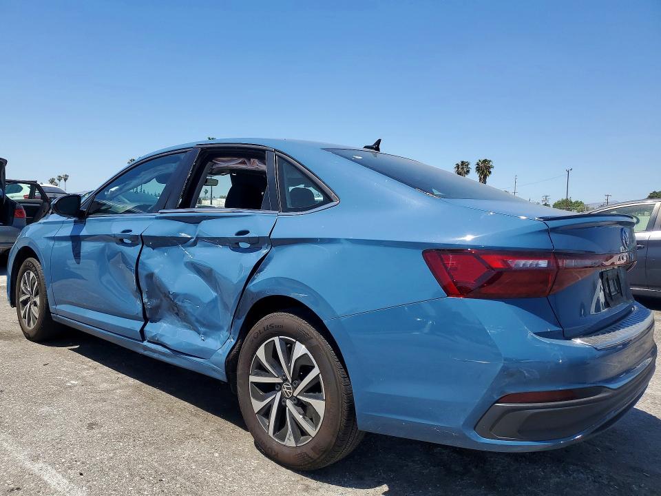 2025 Volkswagen Jetta VIN 3VW5X7BU3SM035350 COPART salvage auction — SIDE, Ca - Salvage Certificate, sold $7,300 on 2026-07-24 (photo 2)