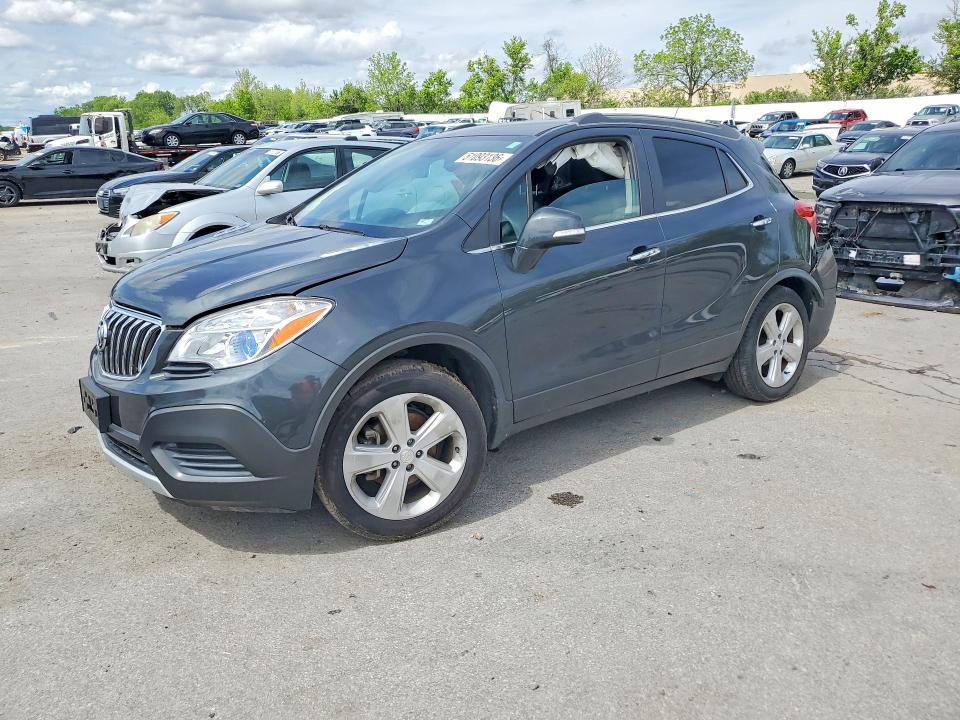 2016 Buick Encore VIN KL4CJASB1GB602140 COPART salvage auction — REAR END, Mo - Salvage Certificate Of Title, sold $1,750 on 2026-07-10 (photo 1)