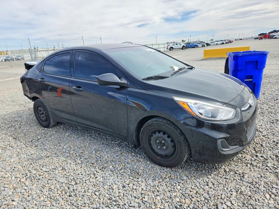 2016 Hyundai Accent VIN KMHCT4AE4GU973189 COPART salvage auction — REAR END, ID - SALVAGE CERTIFICATE OF TITLE, sold $850 on 2026-07-07 (photo 4)