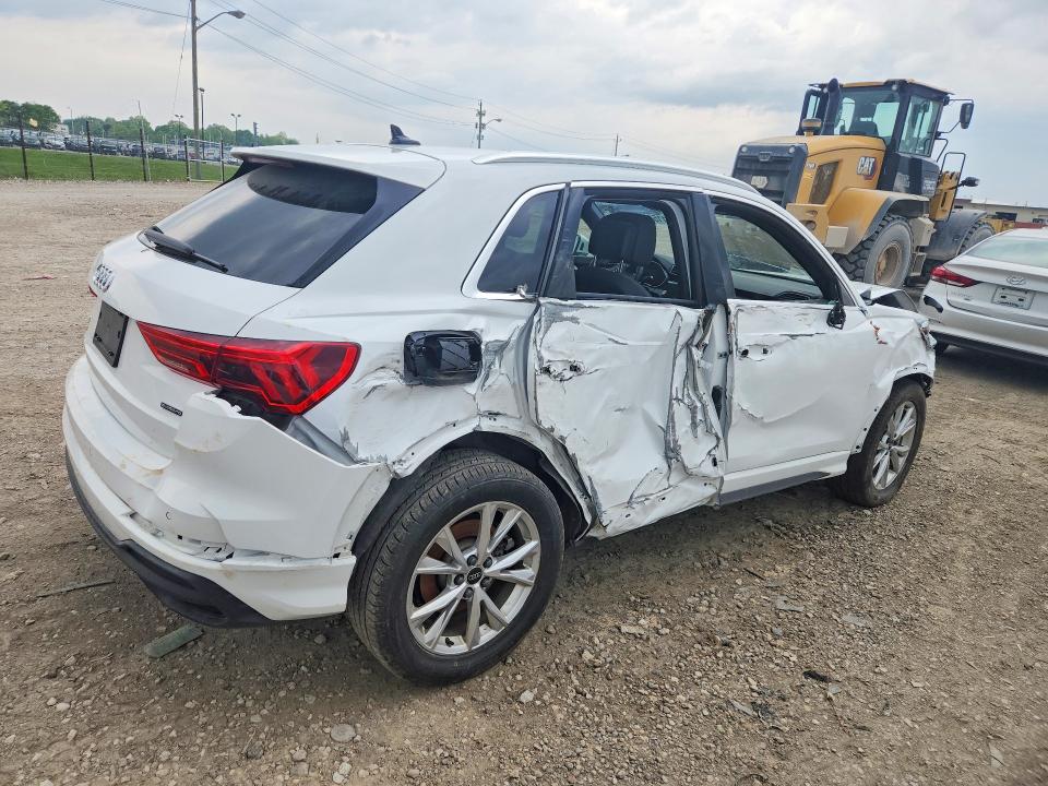 2025 Audi Q3 VIN WA1DECF37S1010120 COPART salvage auction — FRONT END, Fl - Parts Only, sold $2,700 on 2026-07-09 (photo 3)