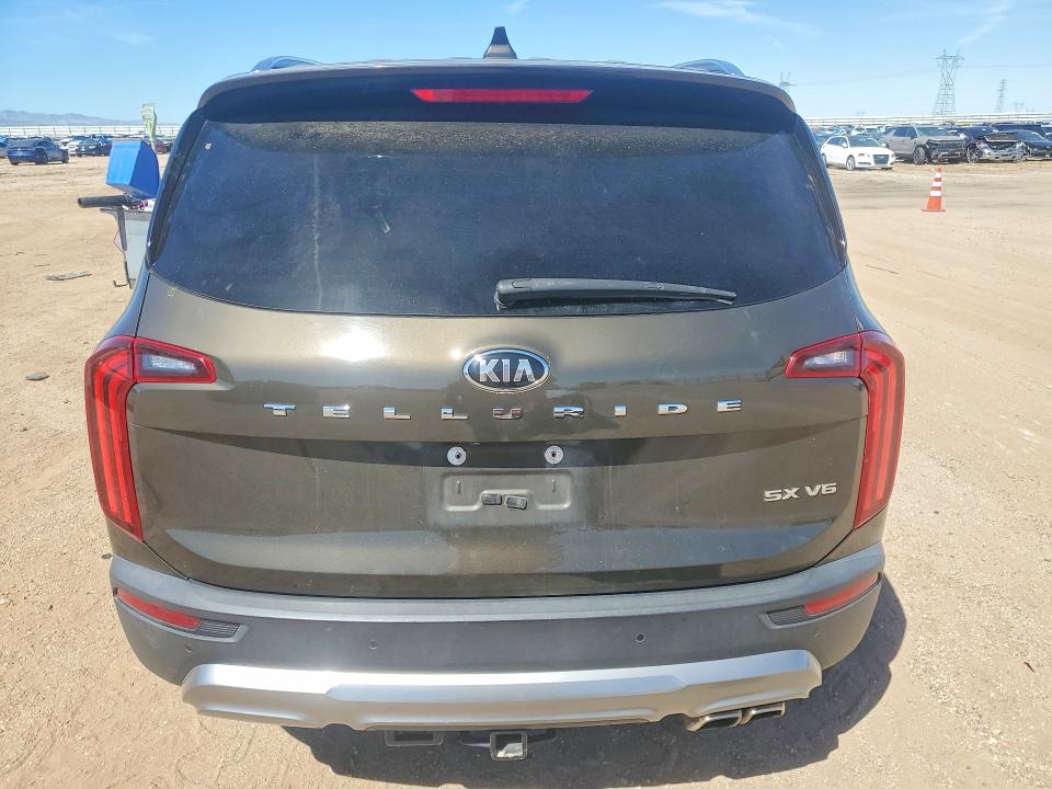 2020 Kia Telluride VIN 5XYP54HC4LG039548 COPART salvage auction — FRONT END, Ca - Salvage Certificate, sold $5,000 on 2026-07-06 (photo 6)
