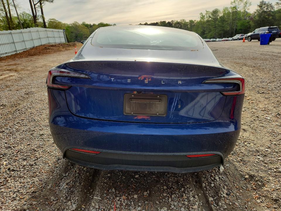 2025 Tesla Model 3 VIN 5YJ3E1EA4SF041886 COPART salvage auction — ALL OVER, Nc - Salvage Certificate Of Title, sold $3,250 on 2026-07-10 (photo 6)