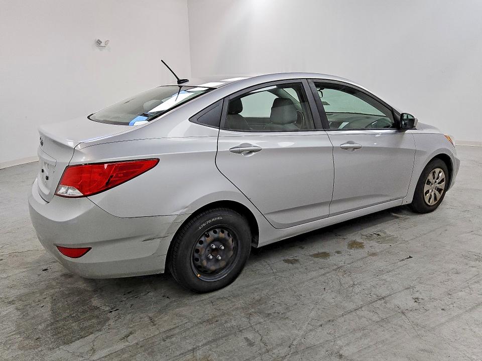 2017 Hyundai Accent VIN KMHCT4AE5HU306987 COPART salvage auction — FRONT END, Wv - Certificate Of Title, sold $525 on 2026-07-16 (photo 3)