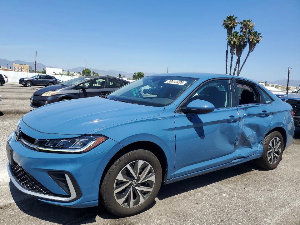 2025 Volkswagen Jetta VIN 3VW5X7BU3SM035350 — COPART salvage auction photo