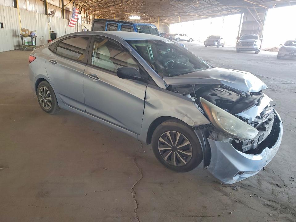 2014 Hyundai Accent VIN KMHCT4AE4EU626460 COPART salvage auction — FRONT END, Salvage Title, sold $575 on 2026-07-22 (photo 4)