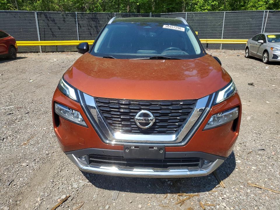 2021 Nissan Rogue VIN JN8AT3DD9MW321133 COPART salvage auction — REAR END, Md - Cert Of Salvage > 75% Damage, sold $5,200 on 2026-07-31 (photo 5)