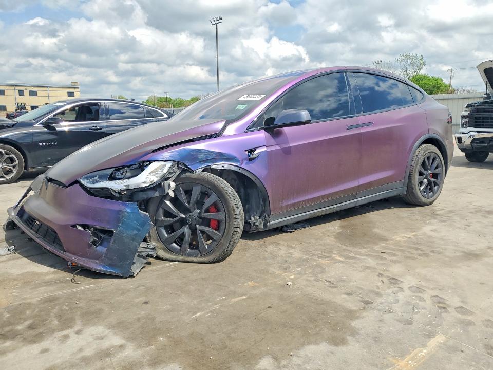2023 Tesla Model x VIN 7SAXCBE69PF405366 COPART salvage auction — FRONT END, Tx - Salvage Vehicle Title, sold $16,900 on 2026-07-02 (photo 1)