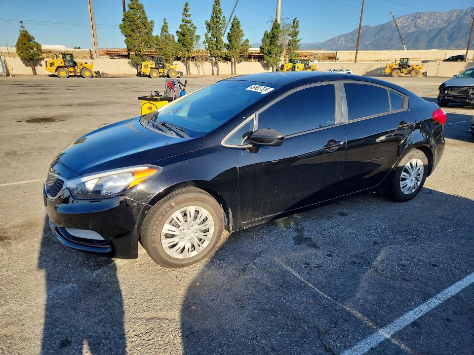 2016 Kia Forte VIN KNAFK4A62G5550552 COPART salvage auction — MECHANICAL, Ca - Dis/Dlr/Exp Only Clean Title, sold $800 on 2026-07-07 (photo 1)