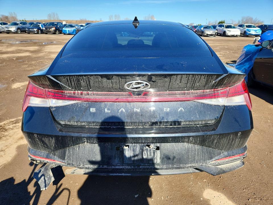 2021 Hyundai Elantra VIN KMHLN4AG7MU071403 COPART salvage auction — FRONT END, Salvage Title, sold $600 on 2026-07-21 (photo 6)