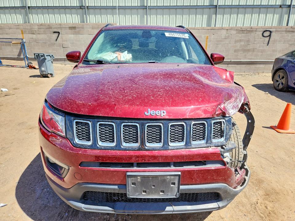 2021 Jeep VIN 3C4NJDBB2MT569241 COPART salvage auction — FRONT END, Nm - Cert Of Title-Salvage, sold $1,700 on 2026-08-03 (photo 5)