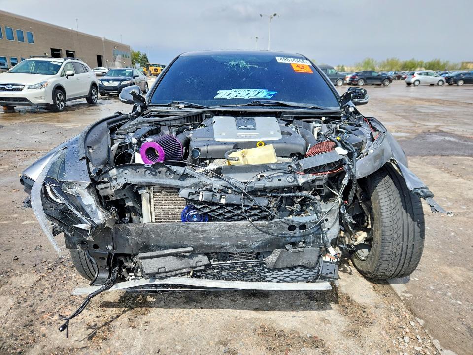 2014 Infiniti Q50 VIN JN1BV7AR6EM680554 COPART salvage auction — FRONT END, Co - Salvage Title, sold $325 on 2026-08-24 (photo 5)