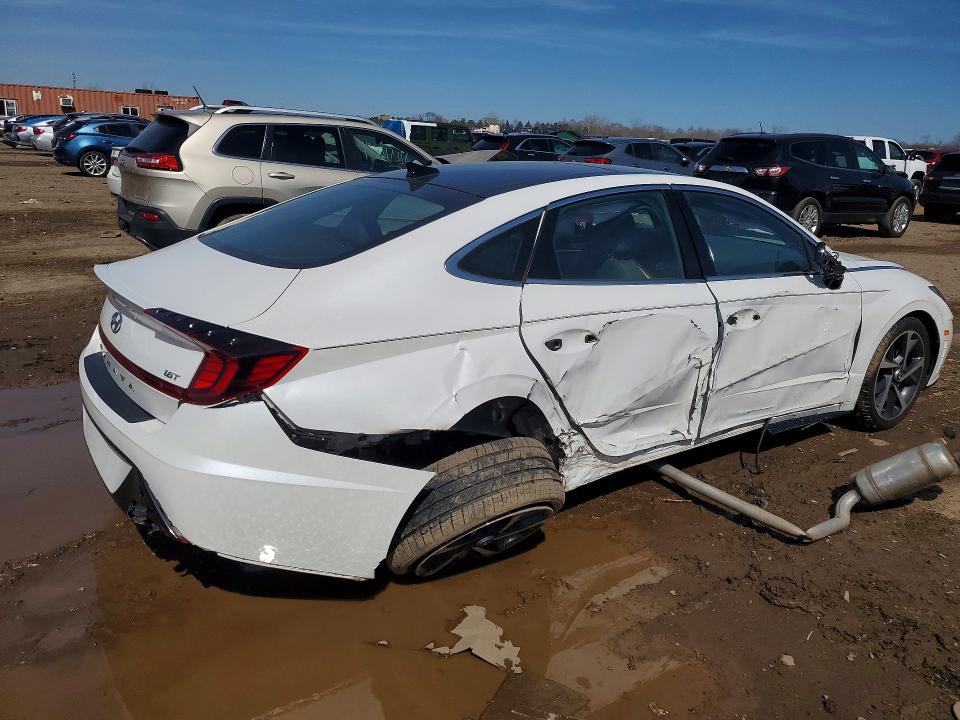 2022 Hyundai Sonata VIN KMHL44J25NA236908 COPART salvage auction — SIDE, Il - Salvage Certificate, sold $4,200 on 2026-07-07 (photo 3)