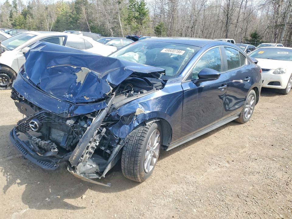 2021 Mazda 3 VIN JM1BPAB77M1346227 COPART salvage auction — FRONT END, On - Permit Salvage, sold $550 on 2026-07-09 (photo 1)