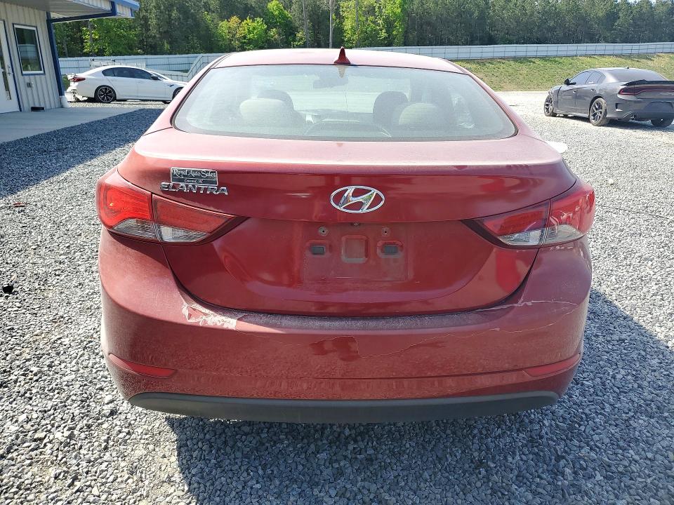 2014 Hyundai Elantra VIN 5NPDH4AE2EH532310 COPART salvage auction — FRONT END, Nc - Salvage Certificate Of Title, sold $1,650 on 2026-07-02 (photo 6)