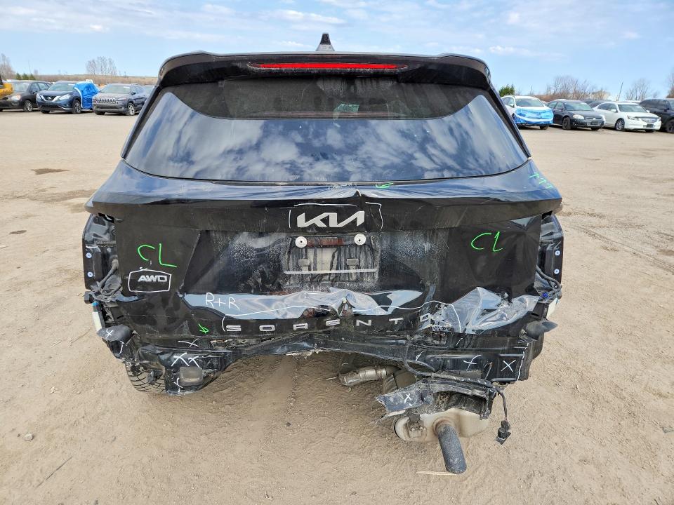 2022 Kia Sorento VIN 5XYRHDLFXNG087642 COPART salvage auction — REAR END, On - Permit Salvage, sold $5,700 on 2026-07-21 (photo 6)