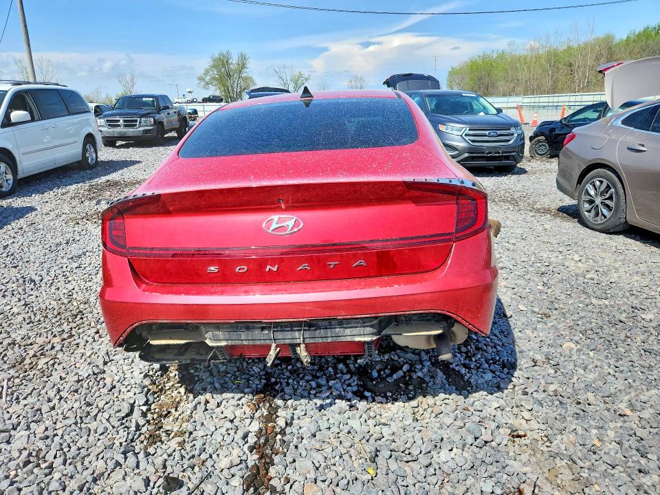 2020 Hyundai Sonata VIN 5NPEG4JAXLH034230 COPART salvage auction — FRONT END, Il - Salvage Certificate, sold $2,150 on 2026-07-27 (photo 6)