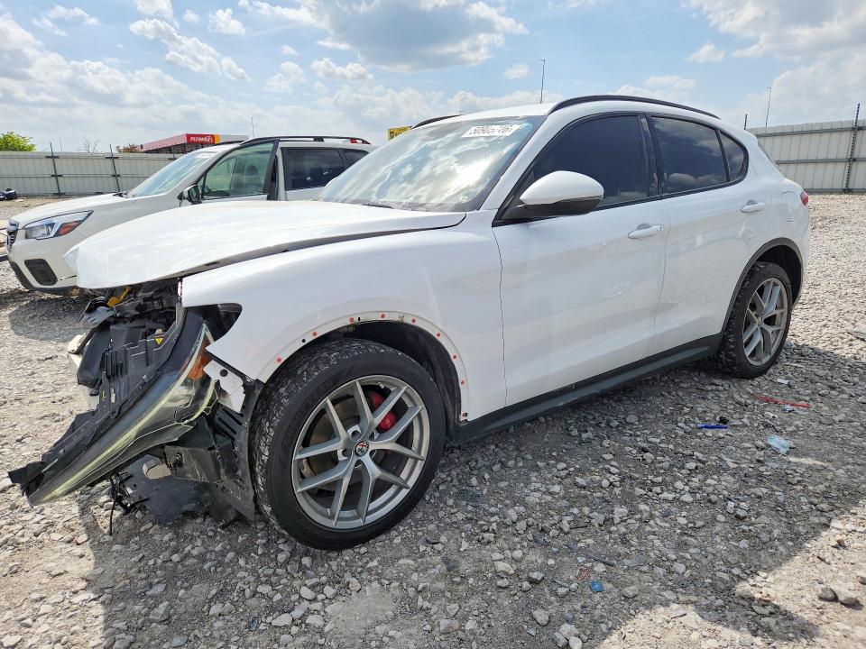 2018 Alfa romeo Stelvio VIN ZASFAKNN7J7B83131 COPART salvage auction — FRONT END, IL - SALVAGE CERTIFICATE, sold $2,000 on 2026-07-06 (photo 1)