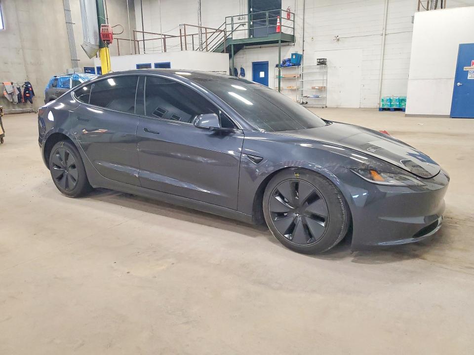 2025 Tesla Model 3 VIN 5YJ3E1EA9SF038983 COPART salvage auction — FRONT END, Mn - Cert Of Title-Salvage, sold $13,500 on 2026-07-16 (photo 4)