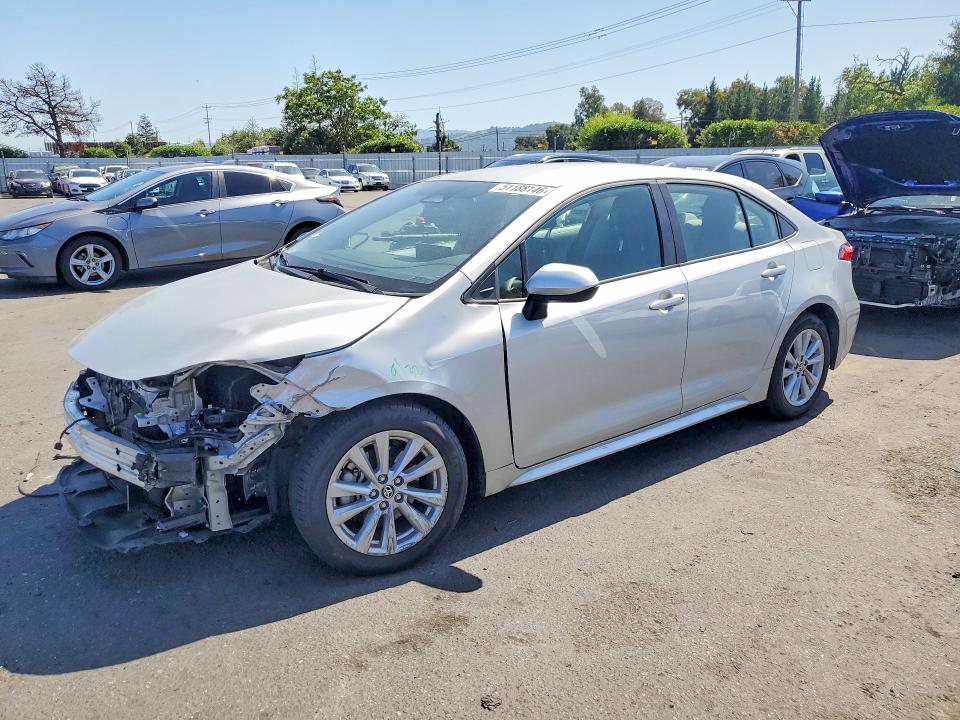 2025 Toyota Corolla VIN 5YFB4MDE0SP312659 COPART salvage auction — FRONT END, Ca - Salvage Certificate, sold $5,300 on 2026-07-02 (photo 1)
