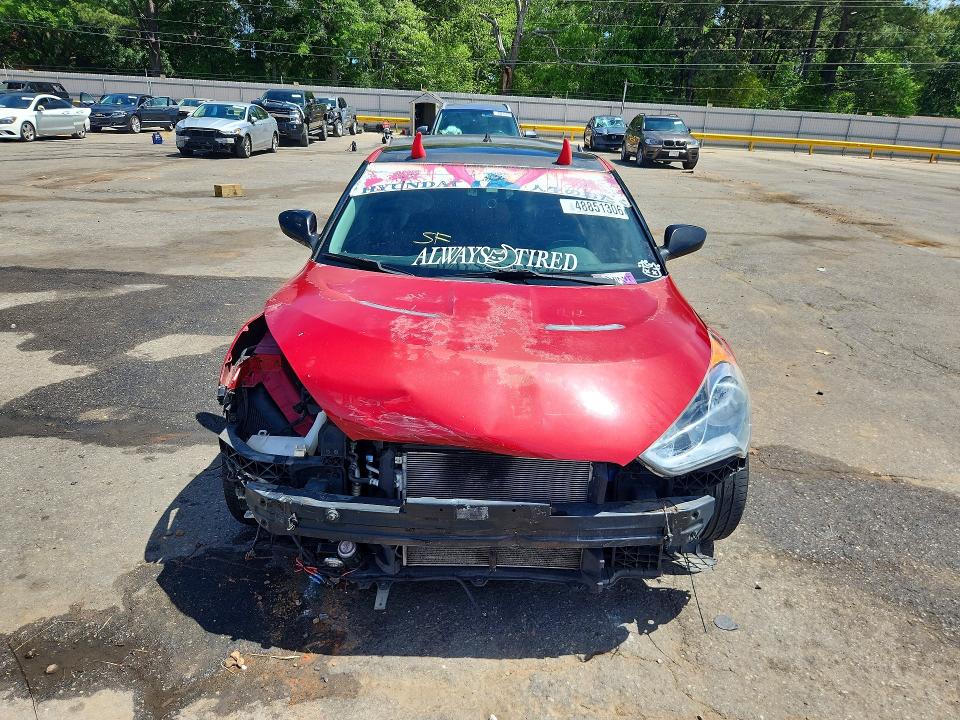 2012 Hyundai Veloster VIN KMHTC6ADXCU049076 COPART salvage auction — FRONT END, Al - Cert Of Title-Salvage Title, sold $475 on 2026-07-27 (photo 5)