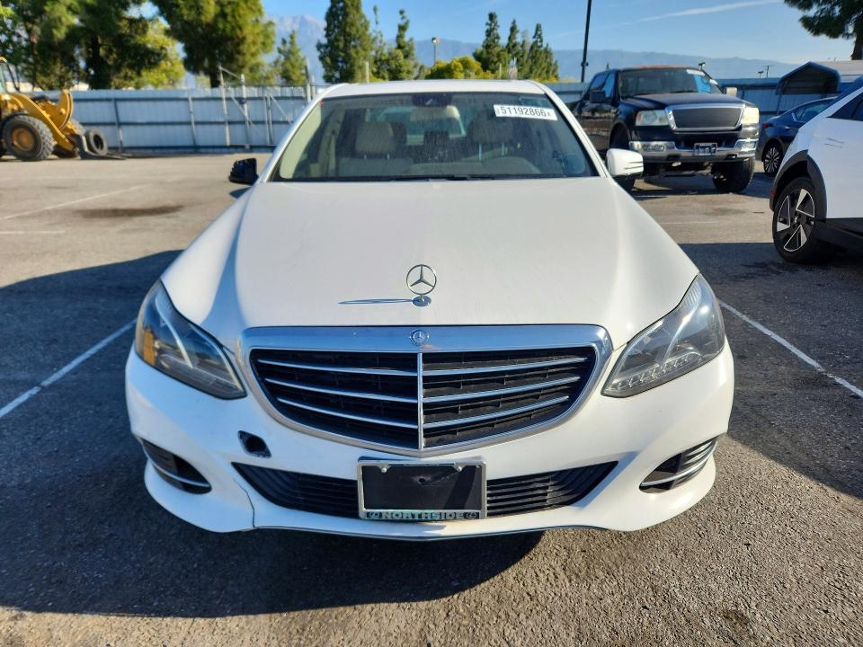 2015 Mercedes-benz E-klasse VIN WDDHF0EB4FB129714 COPART salvage auction — FRONT END, Tx - Dis/Dlr/Exp Only Clean Title, sold $4,350 on 2026-07-21 (photo 5)