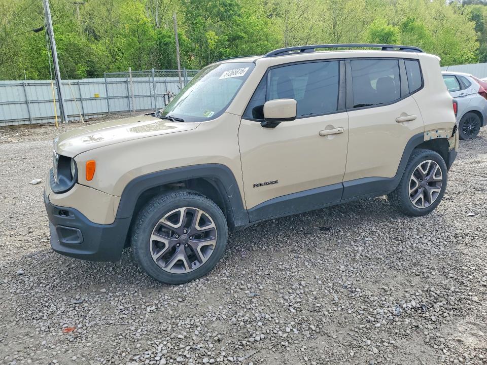 2016 Jeep Renegade VIN ZACCJBBT0GPE25946 COPART salvage auction — FRONT END, Wv - Salvage Certificate, sold $1,150 on 2026-07-09 (photo 1)