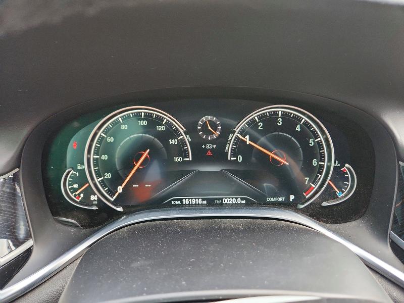 2016 BMW 7er VIN WBA7F2C56GGE12389 COPART salvage auction — WATER/FLOOD, Mi - Cert Of Title-Flood Vehicle, sold $5,700 on 2026-07-02 (photo 9)