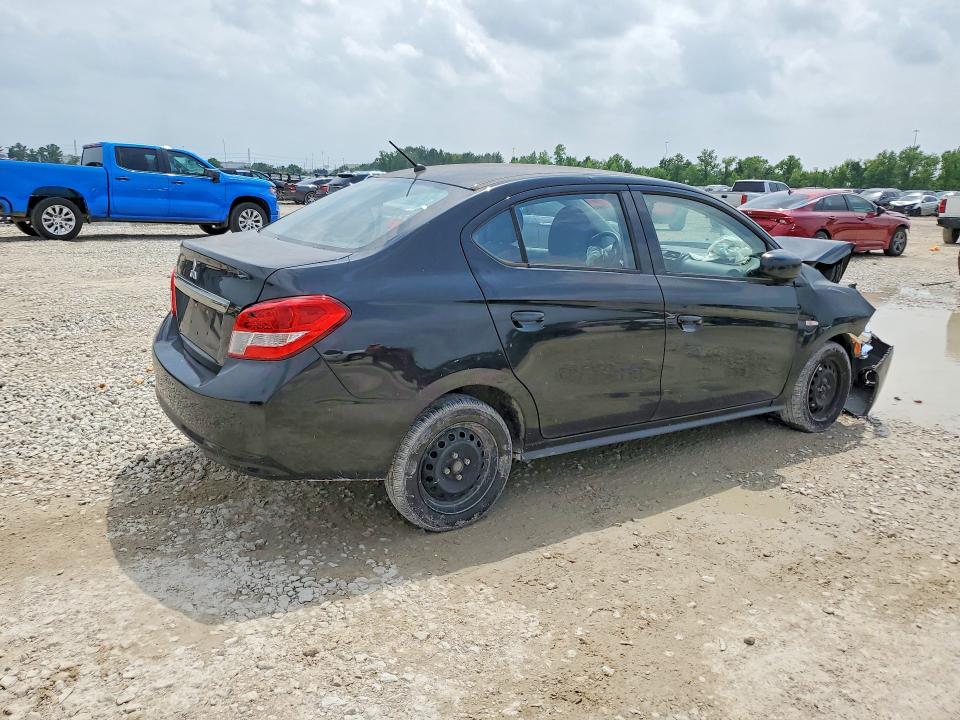 2020 Mitsubishi Mirage VIN ML32F3FJ5LHF11742 COPART salvage auction — FRONT END, Tx - Salvage Vehicle Title, sold $1,900 on 2026-07-21 (photo 3)