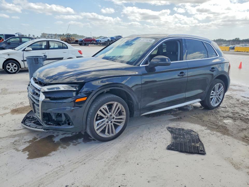 2018 Audi Q5 VIN WA1BNAFY0J2216590 COPART salvage auction — FRONT END, Fl - Cert Of Title Slvg Rebuildable, sold $5,700 on 2026-07-08 (photo 1)