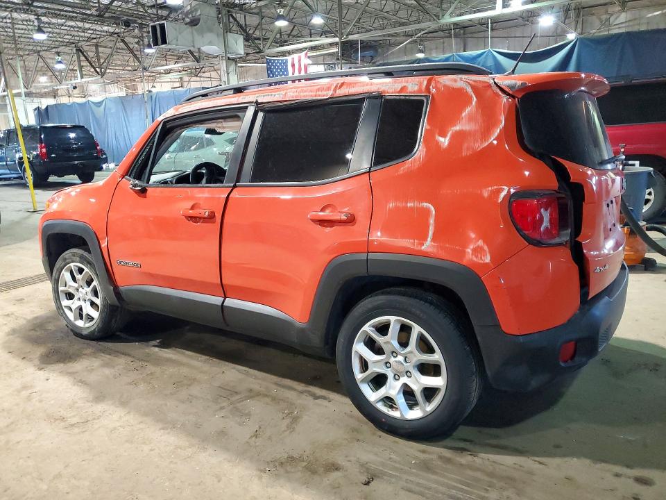 2016 Jeep Renegade VIN ZACCJBBT8GPE38895 COPART salvage auction — ROLLOVER, Mi - Certificate Of Title, sold $475 on 2026-07-31 (photo 2)