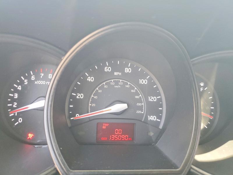 2013 Kia Rio VIN KNADM5A37D6295643 COPART salvage auction — REAR END, Nv - Salvage Title, sold $950 on 2026-07-07 (photo 9)