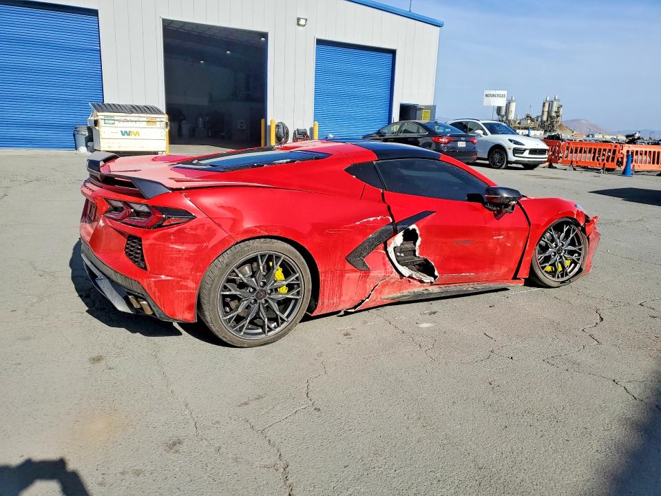 2024 Chevrolet Corvette VIN 1G1YC2D4XR5112929 COPART salvage auction — SIDE, Ca - Salvage Certificate, sold $42,500 on 2026-07-21 (photo 3)