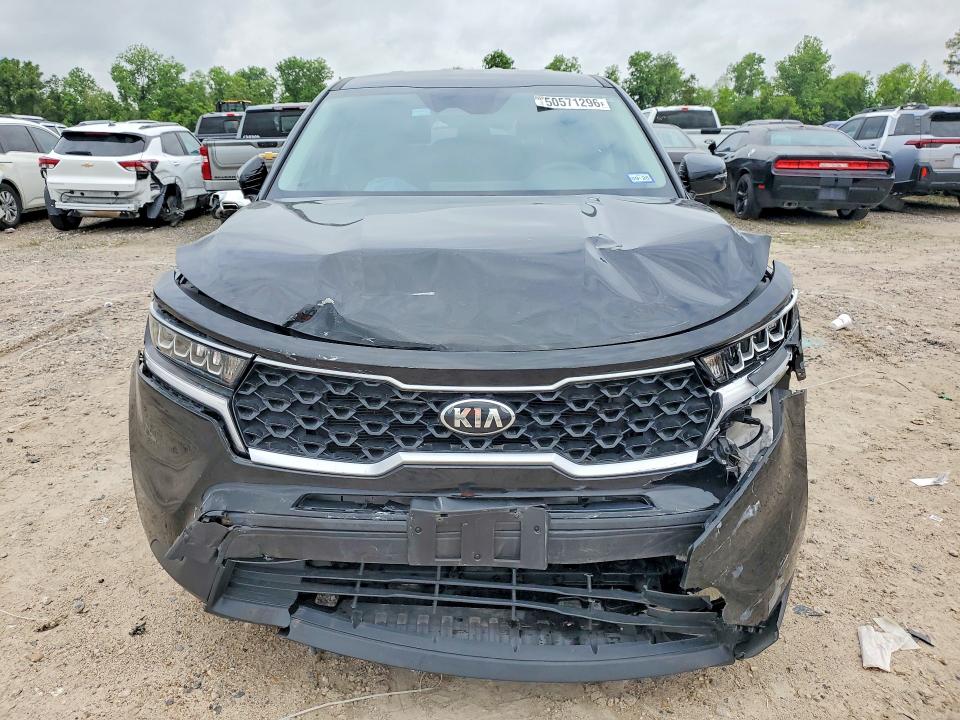 2021 Kia Sorento VIN 5XYRG4LC4MG065742 COPART salvage auction — FRONT END, Tx - Salvage Vehicle Title, sold $5,400 on 2026-07-31 (photo 5)