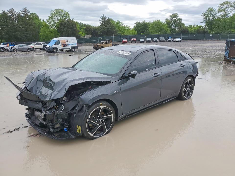 2023 Hyundai Elantra VIN KMHLR4AF0PU608922 COPART salvage auction — FRONT END, Tn - Salvage Certificate, sold $2,050 on 2026-07-28 (photo 1)