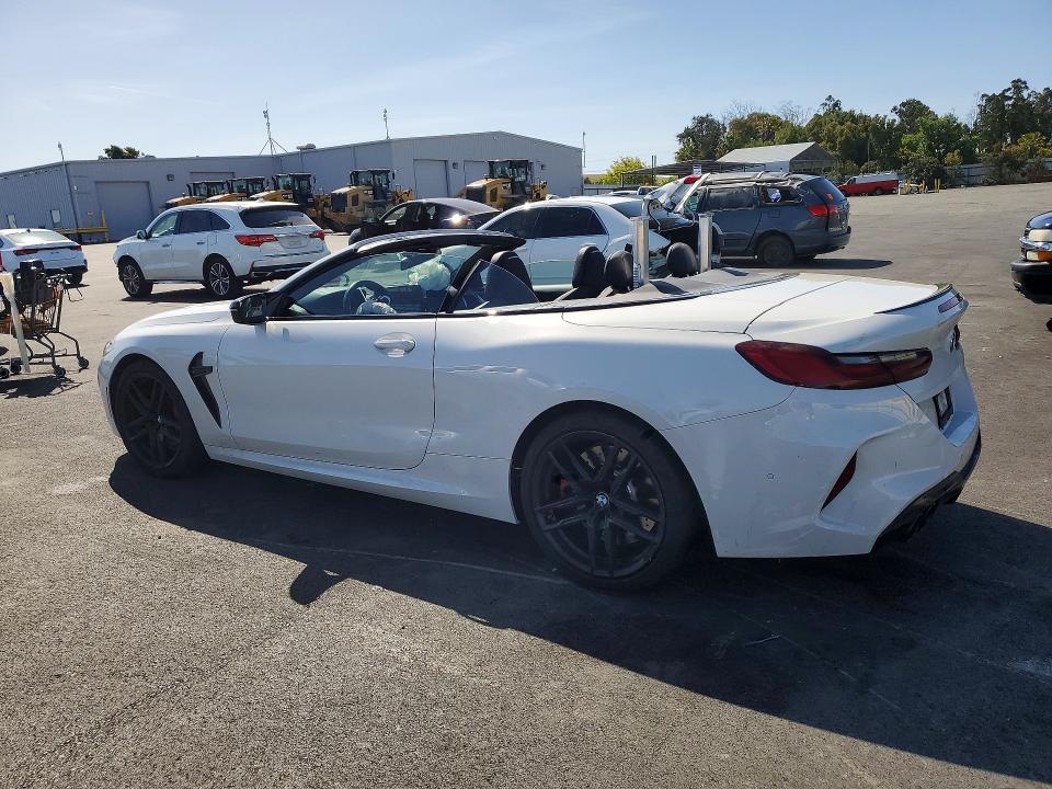 2024 BMW M8 VIN WBSDZ0C08RCP93779 COPART salvage auction — FRONT END, Ca - Salvage Certificate, sold $46,750 on 2026-07-08 (photo 2)