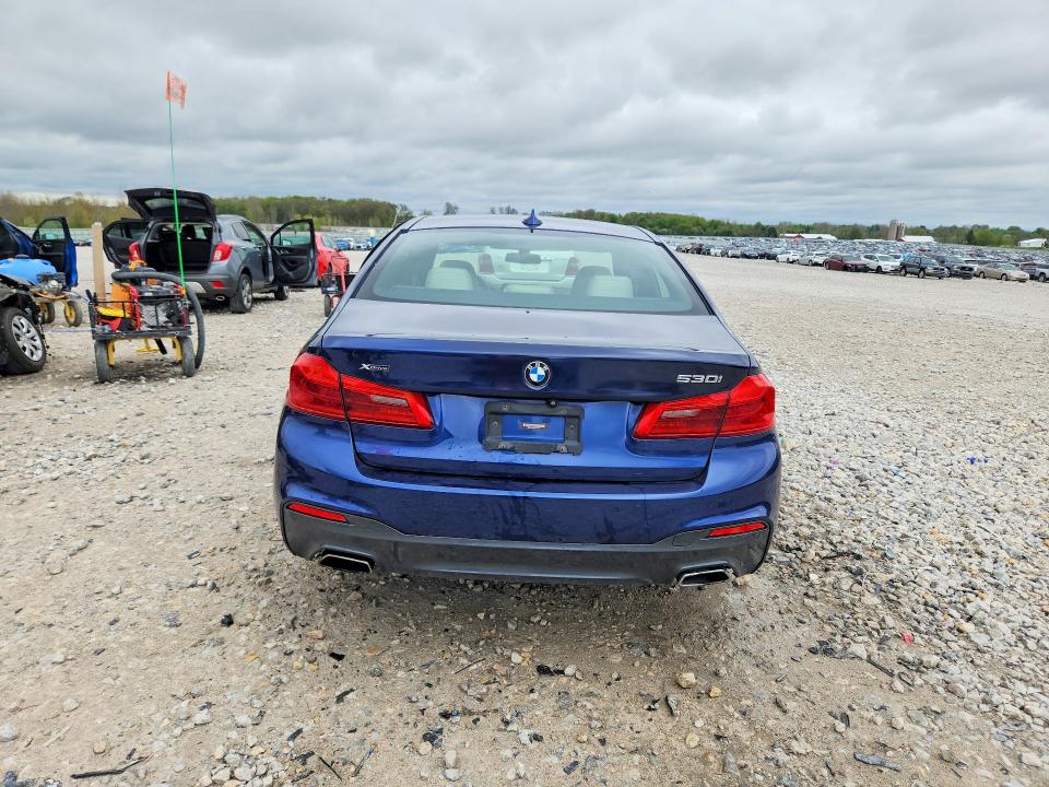 2018 BMW 5 series VIN WBAJA7C58JWA73178 COPART salvage auction — SIDE, MI - CERTIFICATE OF TITLE, sold $8,400 on 2026-07-02 (photo 6)