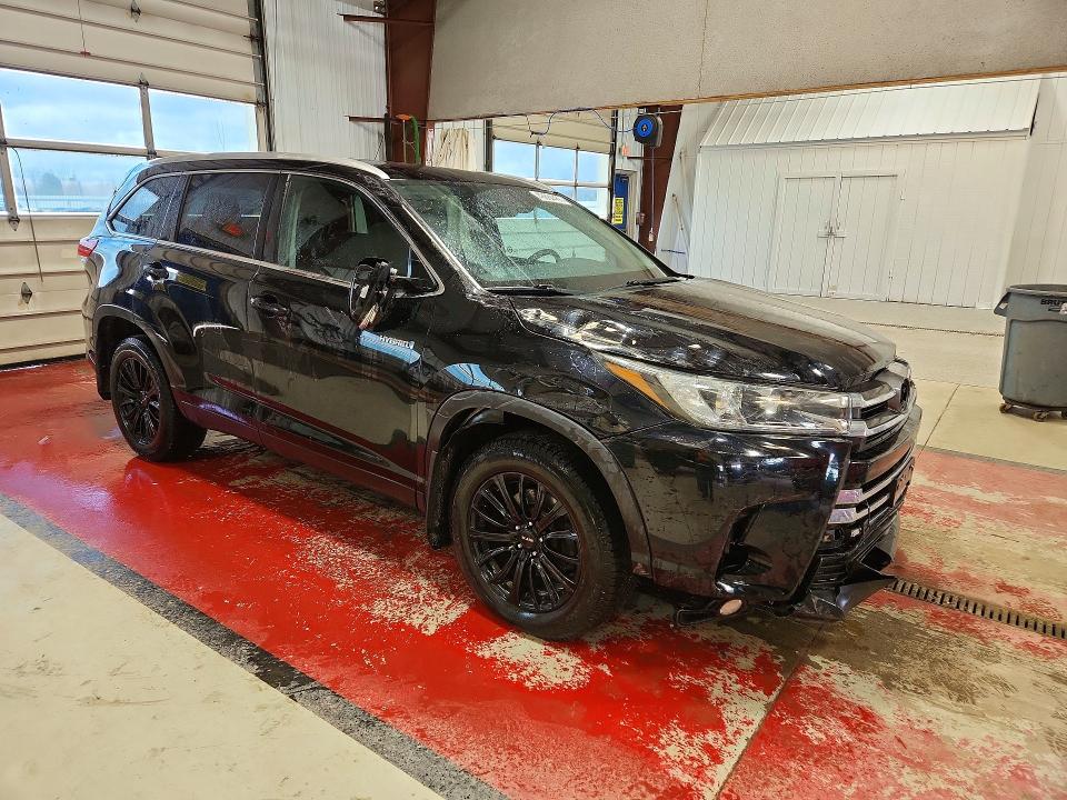 2019 Toyota Highlander VIN 5TDJGRFHXKS076259 COPART salvage auction — FRONT END, On - Permit Salvage, sold $4,500 on 2026-07-20 (photo 4)